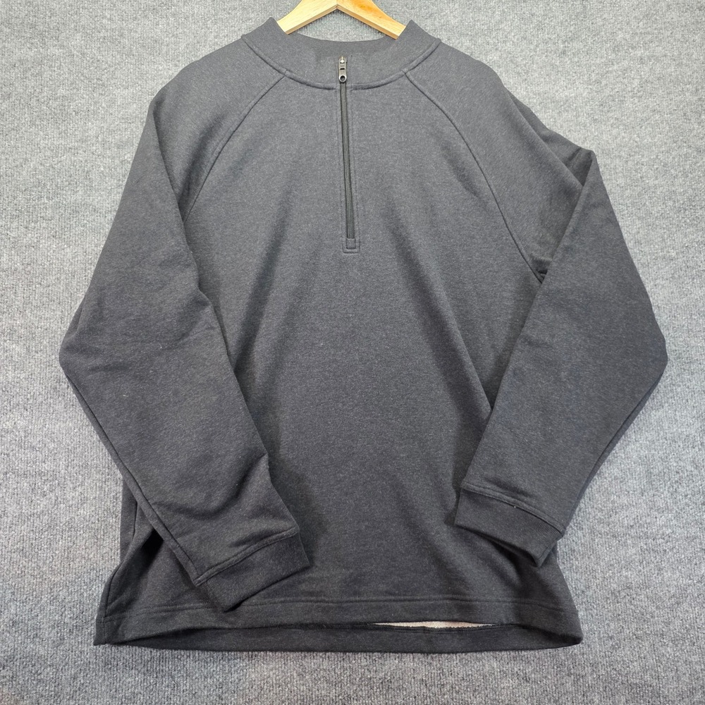 PUBLIC REC Mens Dark Gray Quarter Zip Pullover Sweatshirt XXL Athletic Comfort